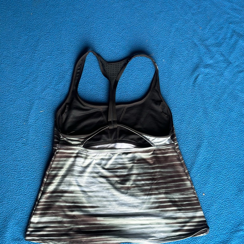 Striped Racerback Tank Top - Picture 2 of 4